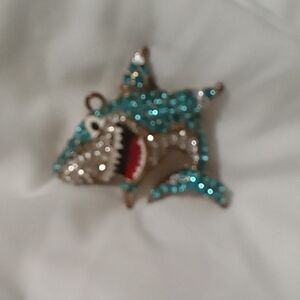 Betsey Johnson Sparkling Shark Pendant